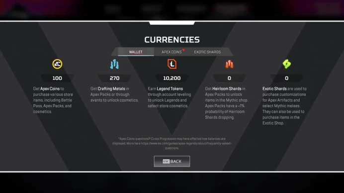Apex Ea Account | Universal Heirloom / Death Duet | 5 Legendries | Level 20 | 100 Apex Coins | 270 Crafting Materials | 10.2k LT | Full Access