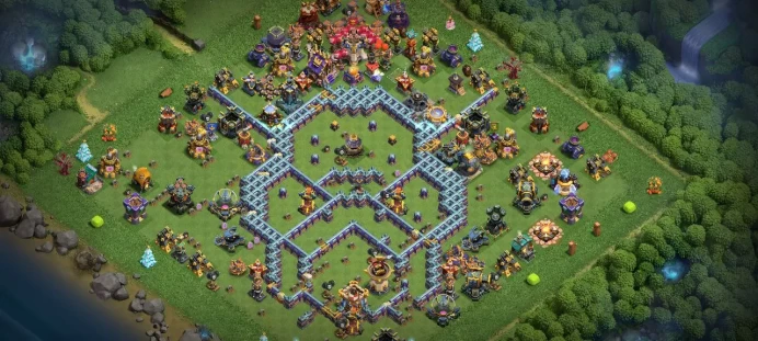 Th 18 Level 230 | Hero (76/87/77/48) | 13 Equipment Epic | 7 Magic Items | 15 Hero Skin | 1633 War Stars | 789 Gems