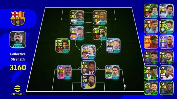 Android|Show time Odegar,Nuno Mendes,Dani Olmo,Epic Stevan Gerrad,Batistuta|PES 2026|TakeEmail(EF1788)
