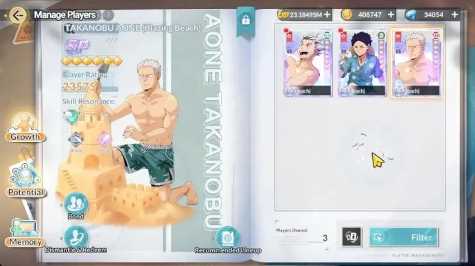 SEA Lvl 60|34K DM|3 SP [Aone,Akaashi,Bokuto]+Memo 7 UR [(Korai,Atsumu,Osamu,Kuroo,Sakusa,Motoya)+Memo,Oikawa] 26 SSR|HFH1042