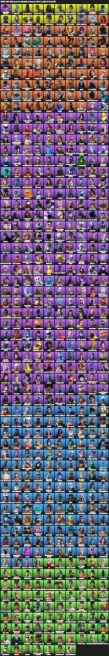 597 skins · Merry Mint Axe / Leviathan Axe / Wonder / Black Knight / Travis Scott