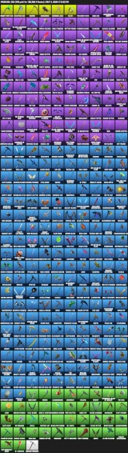 597 skins · Merry Mint Axe / Leviathan Axe / Wonder / Black Knight / Travis Scott