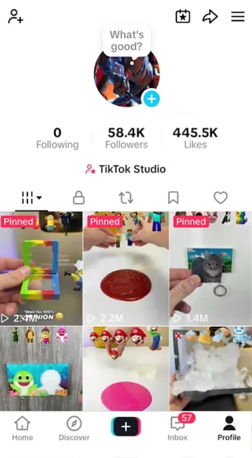 BIG BALANCE/ USA Monetized 58K Real Followers+445K Real Likes Account/ Creator Rewards Program Activated/ Live Stream/ Full Access