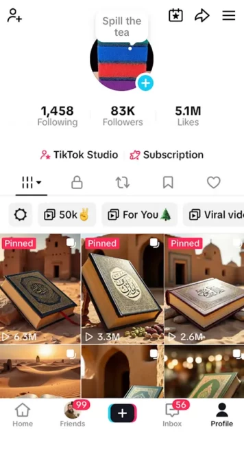 Instanly Delivery/ 83K Followers+5.1M Likes Account/ Full Access