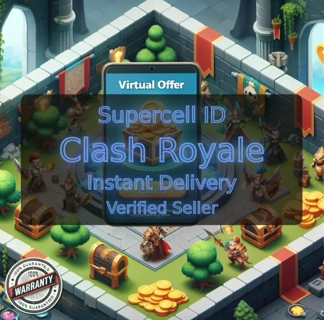 KT 9 LEVEL 23+Trophies:2758+1 Evolution+69 Cards+3 Cards (10LVL)+2 Tower Skins+8 Emotes+488K Gold+1680 Gems+IOS/ANDROID #LOT-138079