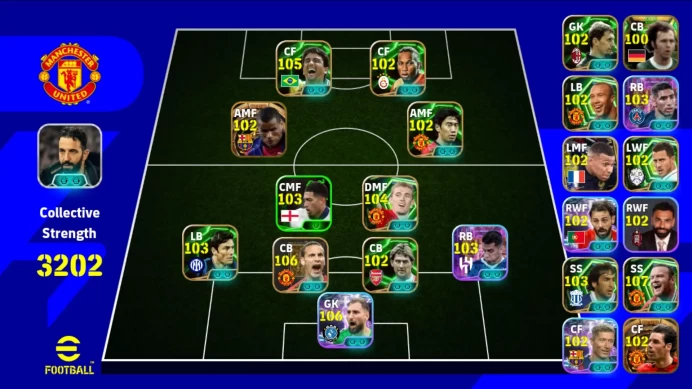 Android PWR 3202 | Bebeto Epic DB, Rivaldo BT, Fletcher Epic DB, Ferdinand Epic DB, Donnarumma ST EFB228B 2026