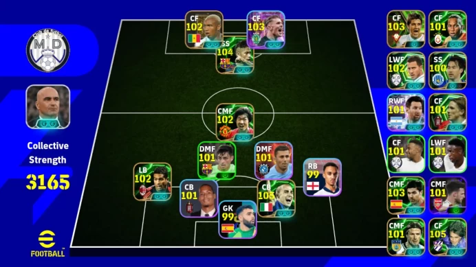 Android PWR 3165 | Neymar Epic, Cannavaro Epic, Gyokers ST, Gerrard BT, Batistuta Epic, Ji-Sung Epic EFB252B 2026