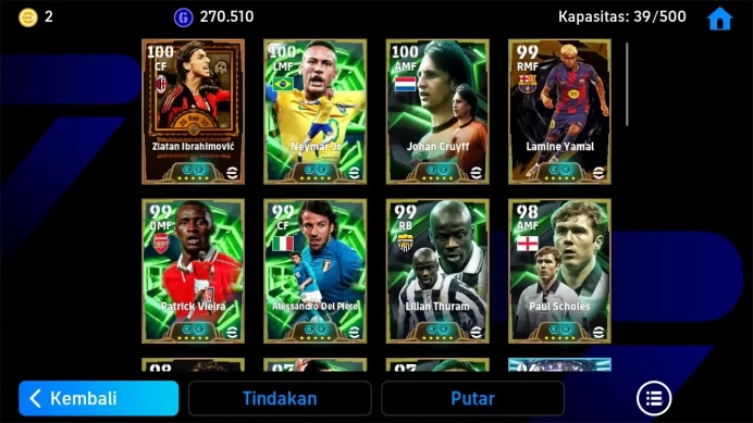 Android Power 3224 | Ibrahimovic Bigtime | Alessandro Del Piero Epic DB | Neymar Epic DB | Johan Cruyff Epic DB EFB266B 2026