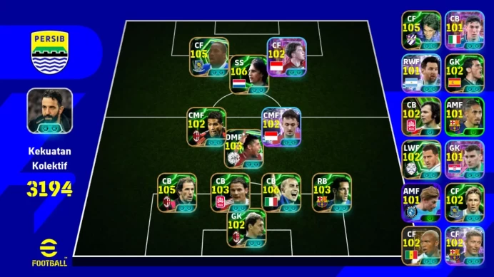 Android PWR 3194 | Drogba Epic DB, Cruyff Epic DB, O. Romeny ST, I. Jenner ST | Mgr: Amorim Pk EFB325B 2026