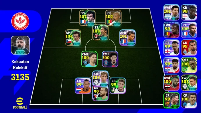 Android Power 3135 | Platini Epic db , Rui Costa Epic db , Rosicky epic db , Olise etc EFB339B 2026