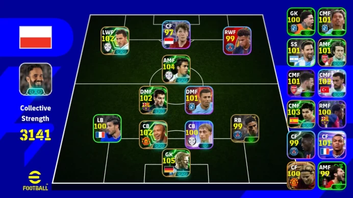 Android Pwr3141| Kahn Epic DB | Raul Epic DB | Alonso Epic DB | Orkun Show Time | Messi Show Time | Forlan Big Time|EFB370B 2026