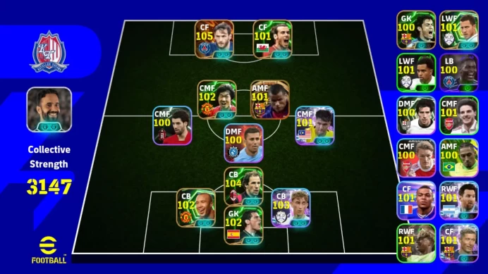 Android Pwr 3147 | Khvaratskhella Big Time | Baresi Epic DB | Rivaldo Big Time | Ji-Sung Epic | Messi Show Time EFB385B 2026