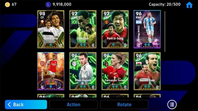 Android Pwr3143| Villa Epic | Denilson Epic DB | JI-Sung Epic | Messi Show Time |Hazard Epic DB| Torres Epic DB | EFB386B 2026