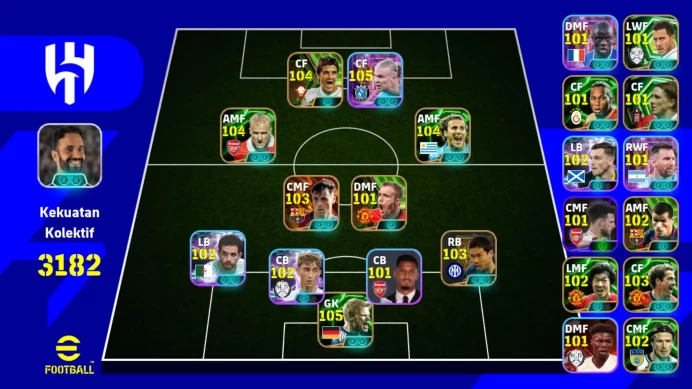 Android Pwr 3182 | ST: Haaland, Ait Nouri | BT: Pedri | Epics: Nagatomo, Bergkamp Blitz | EFB391B 2026 |