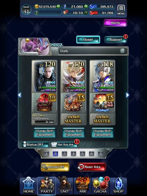 LC105 | Rank 41 - Heros New - 169 UNIT SOUL  - MATERIAL 172 - 9 UR - 7 LR - 74 SSR - 23 SR - 26 R - 52B GOLD - 21.060 GEM 