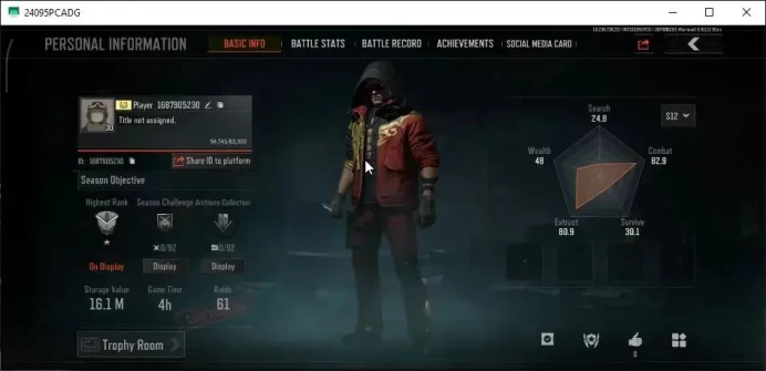 MOBILE Lvl 30|SV 16M|CV 13M|2 Set Corpo & RL|Vector 9 Abomi,M110 QS,MP5 Forest,AK 12 GM,Etc|CN ON|Infinite|Check SS(AB3226)