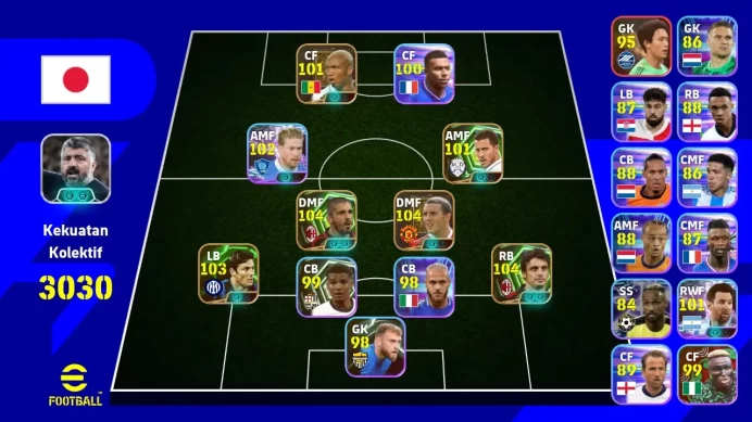 android Power 3030 | John O'Shea | Mesi | Gennaro Gattuso | Eden Hazard EFB501B 2026