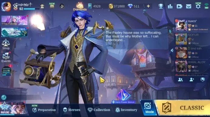 Hero 132|Skin 324|511 Dm|High Immo 106|Legend Lunox Prime(Claude,Granger),Dawning Esme,KOF Karina,CC Badang|Check SS(MLBB2232)