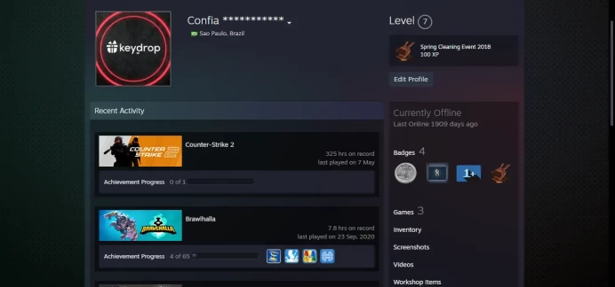 7 Level Steam_2020,5Y,Loyalty,Global_325hrs_no access to email (read description)