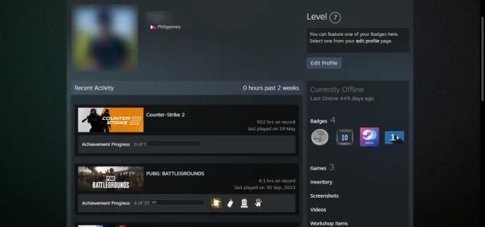 7 Level Steam_2017,5Y,Loyalty,Global_502hrs_no access to email (read description)