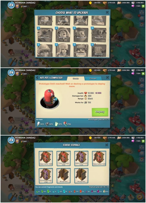 34 - Lv 84 FullMax | HQ 28 | PP 9100 | VP 1007 | Many Prototype & Stone | Max Engraver | 12 Legendary Trophy | INSTANT DELIVERY!