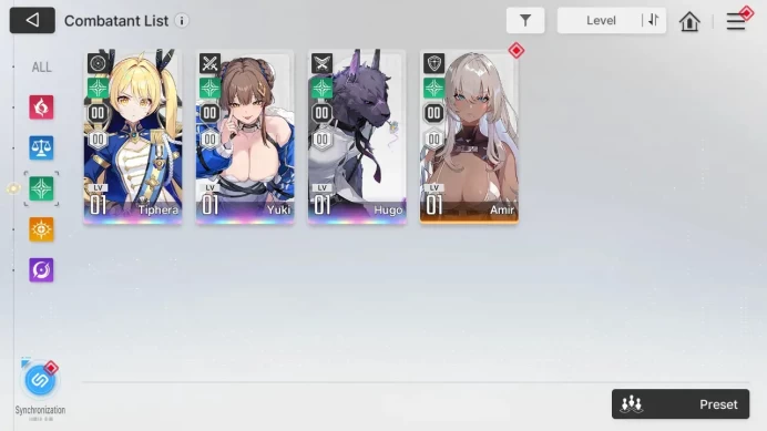 ASIA | Lvl 54 | 8 SSR | Heidemarie ME2 | Mei Lin ME1 | Selector On | More Details Check SS | RA742B