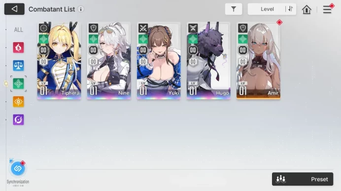 ASIA | Lvl 54 | 6 SSR | Heidemarie ME1 | Selector On | More Details Check SS | RA754B