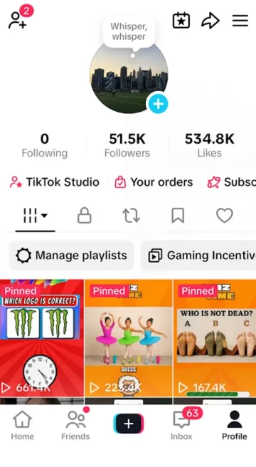USA Viewers/ USA Monetized 51K Real Followers+534K Real Likes Account/ Creator Rewards Program Activated/ Live Stream/ Full Access
