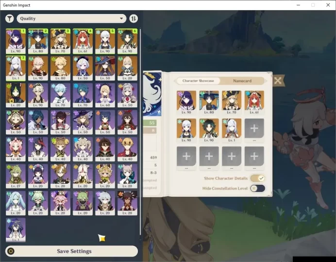 ASIA|AR 55|6Limited+3(*5Wep)|[Nilou,Navia]+Sign,Wanderer,Kazuha,Xiao,Ayaka,Raiden,Navia,Etc|Reuni On|Mc Female|TakeMail|(GI6582)