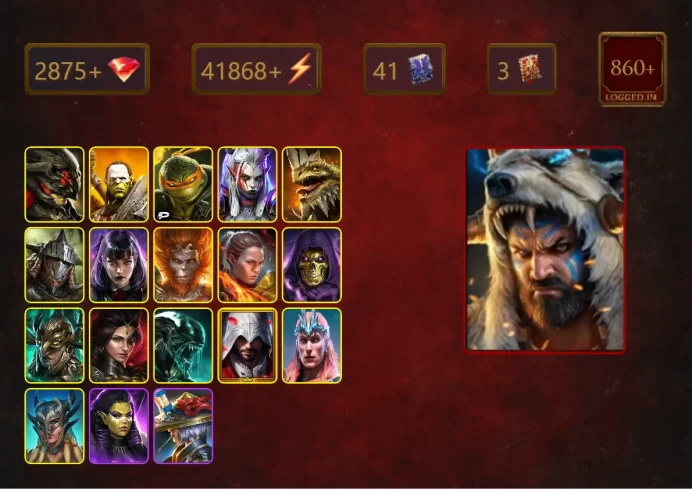 [STARTER]Legate Teox+Elva Autumnborn+Arne the White+Artak+Michelangelo+Visix+Rathalos+Alice+Wukong+Ronda+Skeletor+42Epics