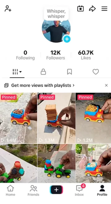 France Monetized Account/ 12K Followers+60K Likes/ Creator Rewards Program Activated/ Live Stream/ Full Access