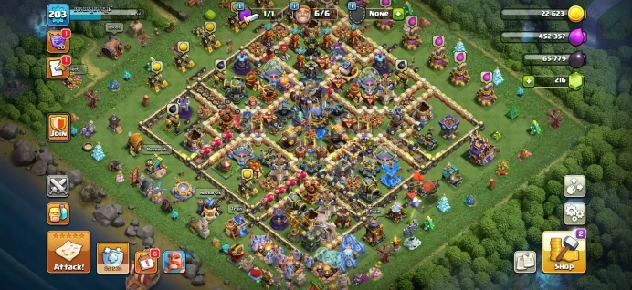 Town hall 18 Xp 203, 15 equipment epic, C6289