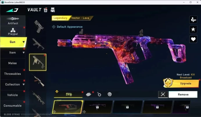 ASIA |Collab MCX - EVA-00 (EVAN) | 2 Legendary Guns: Vector Lava, URB Infernal|More Check SS BS1041B