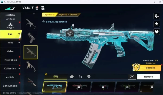 ASIA | BLEACH Byakuya Kuchiki | Collab Gun EVA: MCX-EVA-00 | 4 Legendary Guns |1 Skin Striker Collab Bleach |More Check SS BS1042B