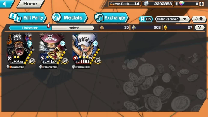 Global | 3EX |4Emperor teach,GP Gol D.Roger,Wi Trafalgar Law Rank 14 | Log Bandai OPBR001B