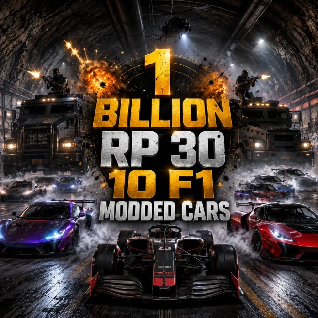PS5 | Modded Account | 1B Total Assets | 305 Deluxos | 24M Cash | RP 30 | 10 F1 Cars | Instant Delivery | ARXGP5-117
