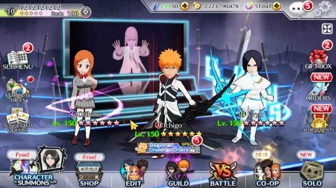 [GLOBAL]51K Orb|2 New Renewed Ichigo,Ichigo 10th Anniv,TYBW25[Yachiru,Nemu],Ururu,Kenpachi 9th,Etc|4,9K AccTic|Klab ID(BBS2676)