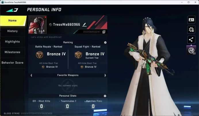 ASIA | BLEACH Byakuya Kuchiki Striker | 1 ULTRA: AK47 Midnight Terror |Lucky Chest - Bleach|More Check SS BS1047B