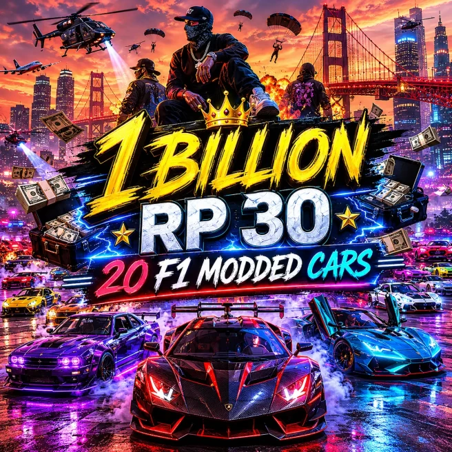  PS5 | Modded Account | 1B Total Assets | 303  Deluxos | 28M Pure Cash | RP 30 | 20 F1 Modded Cars | 24/7 Support | ARX133