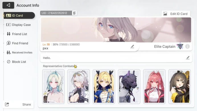 ASIA | Lv 55 | 10 Limit, Heidemarie EM 4, Nine, Tiphera, Yuki, Kayron, Rin, Hugo, Magna, Meilin |  Mid Content |  RA699B |