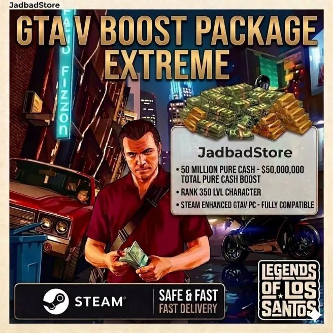 Steam GTA Enhanced PC Boost | $50 Million Pure Cash | RP 350