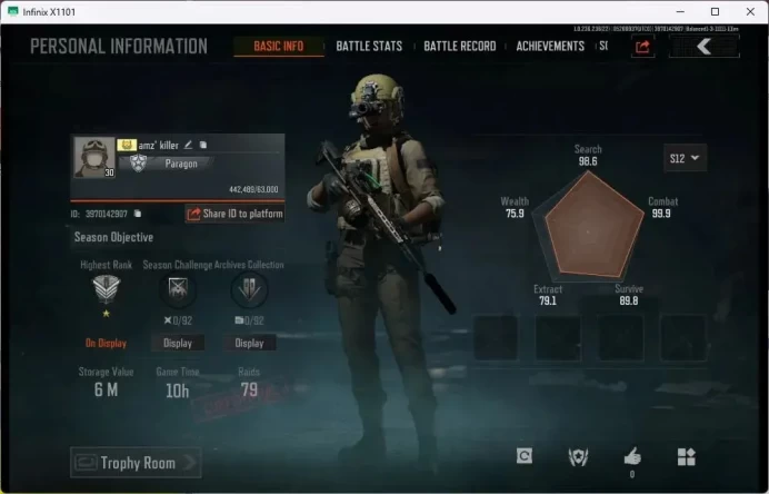 Mobile | LV 30 | SV 6 M | CV 3.1 M | GM AK-12, QS M110, Lava AUG, Yellow Tape MCX, Corpo Set | more detail Check SS  AB447B