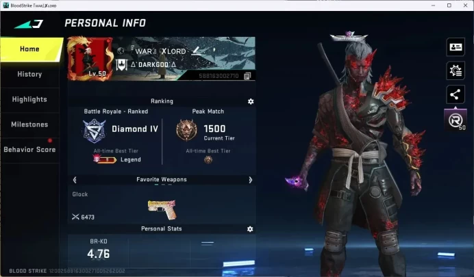 ASIA | Eternal Desert Eagle-Scorpius Lv1 | 2 Limited Guns | 9 Ultra Guns | 5 Ultra Char Skins|ex lb 9|More Check SS BS1059B