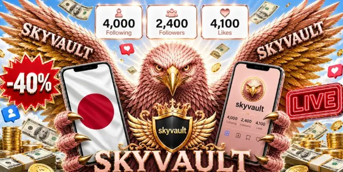 -40%) JAPAN | Best for English Gaming 100% content | 2,400 Real Organic Followers | with Alots posts of Gaming | auto-delivery
