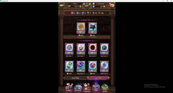 ASIA |5M CC|416 Dm|LR Cusack 2/6|UR Mesis 2/6,Menor1/6,Skuld 2/6,ODK 1/6, etc|Collab REZERO| Log TF Code| Check SS 7DS512B