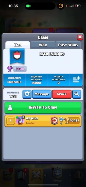 Clash royale clan | Max clan 3300 Trophy | Instant Delivery