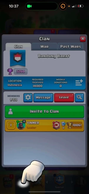 Clash royale clan | Max clan 3260 Trophy | Instant Delivery