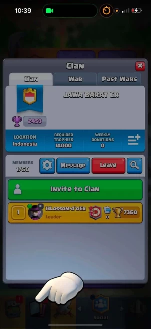 Clash royale clan | Max clan 2453 Trophy | Instant Delivery