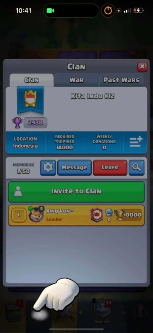 Clash royale clan | Max clan 2968 Trophy | Instant Delivery