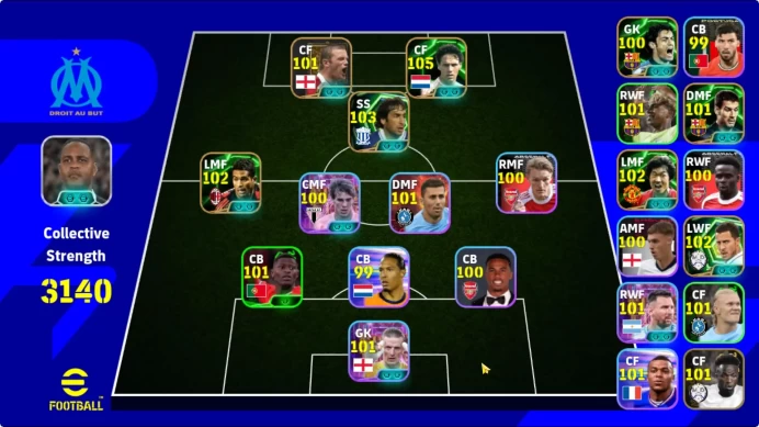 Android Power 3140 | Wayne Rooney | Van Basten Epic DB | Raul Epic DB | Hazard Epic DB | Cremaschi | EFB049B TH2026